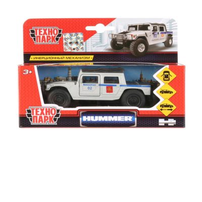 Խաղալիք ավտոմեքենա Hummer H1 Пикап Полиция մետաղյա 12 սմ 3+