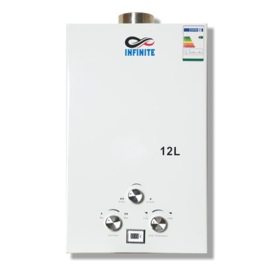 ԳԱԶԱՅԻՆ ՋՐԱՏԱՔԱՑՈՒՑԻՉ INFINITE JSG20-H22 TURBO WHITE GLASS PANEL