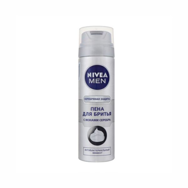 Փրփուր սափրվելու Nivea Men արծաթե պաշտպանություն 200 մլ