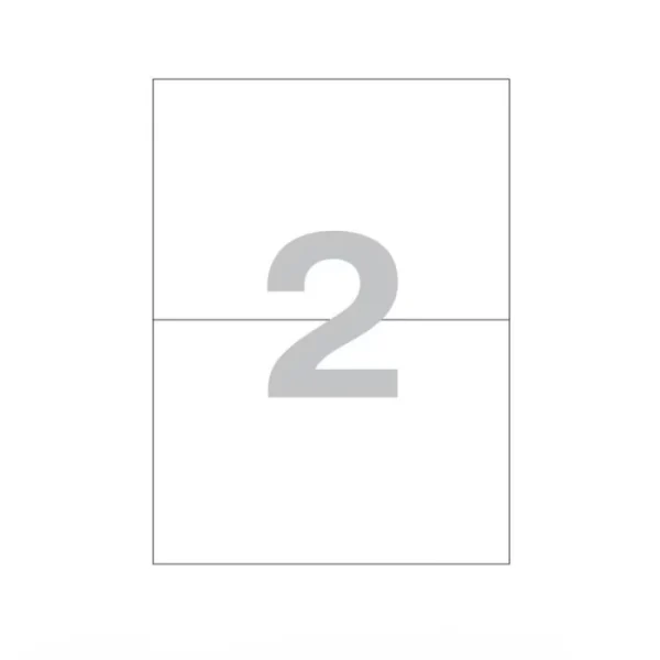 Թուղթ Promega Label 210х148 մմ 2 բաժին 1 թերթ