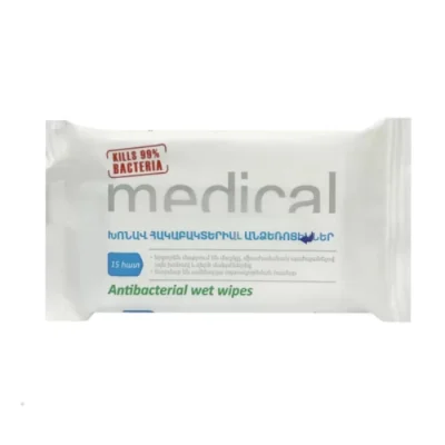 Անձեռոցիկ խոնավ Silk Soft Medical 15 հատ