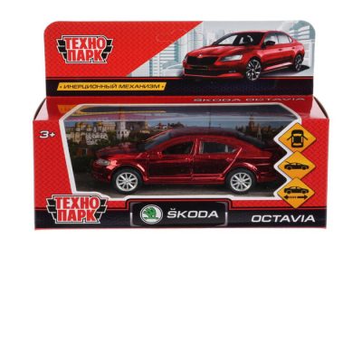 Խաղալիք ավտոմեքենա Skoda Octavia Хром մետաղյա 12 սմ 3+