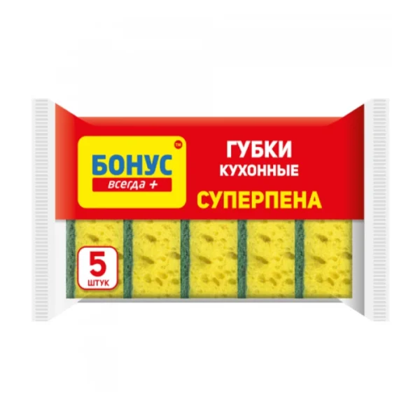 Սպունգ սպասքի Бонус Superfoam 5 հատ