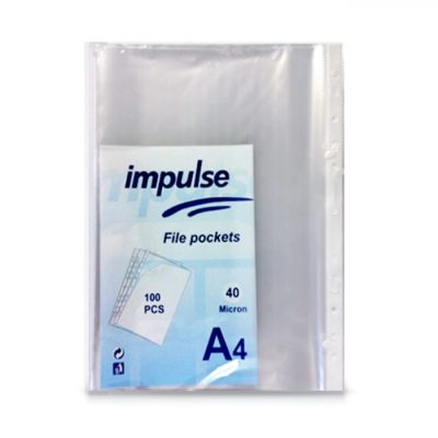 Ֆայլ Impulse A4 40 միկրո 100 հատ