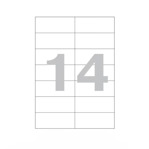 Թուղթ Promega Label A4 105х42,4 մմ 14 բաժին 1 թերթ