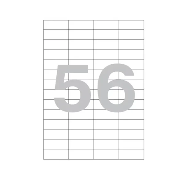 Թուղթ Promega Label A4 52,5х21,2 մմ 56 բաժին 1 թերթ