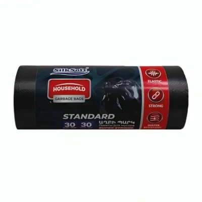 Աղբի տոպրակ Silk Soft 50×60 սմ 30 լ 30 հատ 11 մկմ
