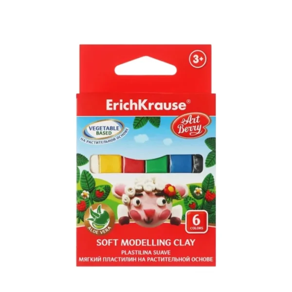 Պլաստիլին ErichKrause 6 գույն
