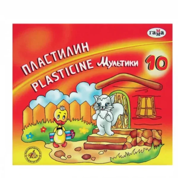 Պլաստիլին Гамма 10 գույն