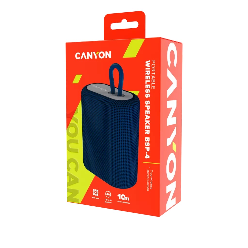BLUETOOTH ԲԱՐՁՐԱԽՈՍ CANYON CNE-CBTSP4BL (BLUE)