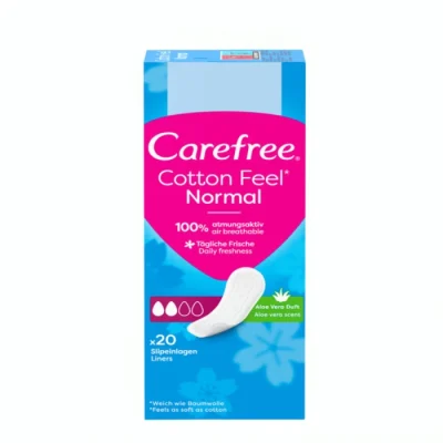 Միջադիր Carefree Cotton Aloe ամենօրյա 20 հատ