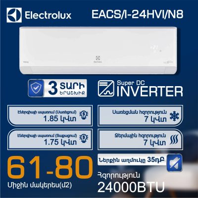 ՕԴՈՐԱԿԻՉ ELECTROLUX EACS/I-24HVI/N8