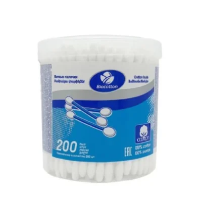 Բամբակե ձողիկ Biocotton 200 hատ