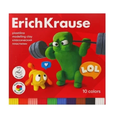 Պլաստիլին Erich Krause 10 գույն