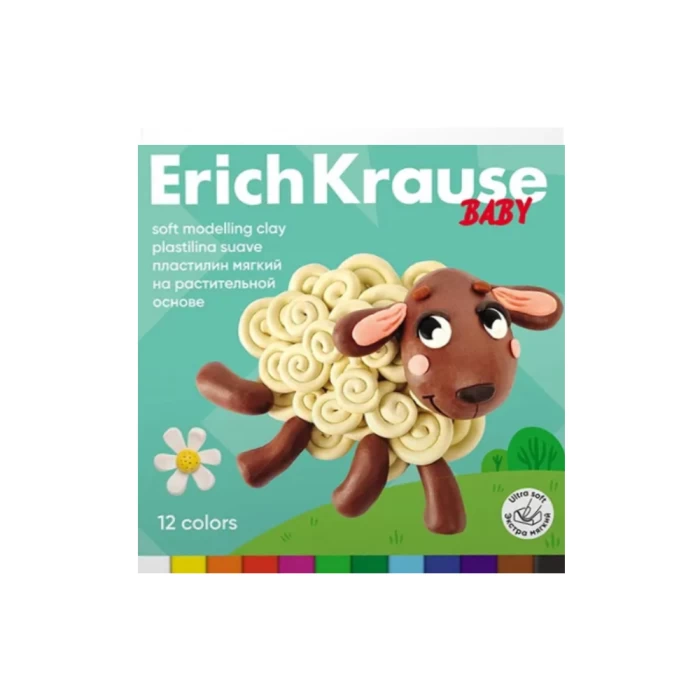 Պլաստիլին ErichKrause Baby 12 գույն