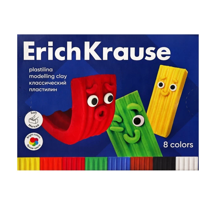 Պլաստիլին ErichKrause Color Friends 8 գույն