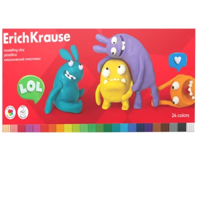 Պլաստիլին ErichKrause Jolly Friends 24 գույն