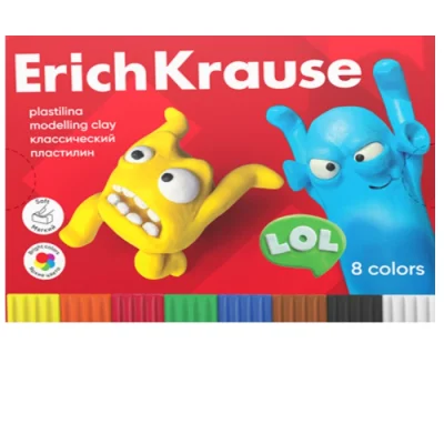 Պլաստիլին ErichKrause Jolly Friends 8 գույն