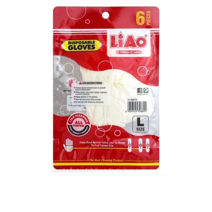 Ձեռնոց ռետինե Liao 6 հատ