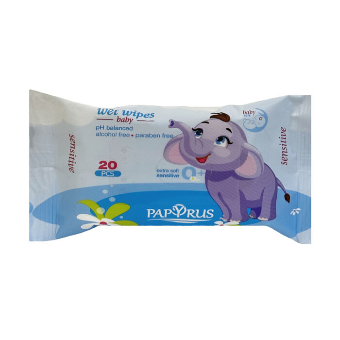 Անձեռոցիկ խոնավ Papyrus մանկական 20 հատ