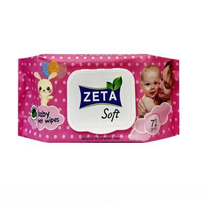 Անձեռոցիկ խոնավ Zeta մանկական 72 հատ