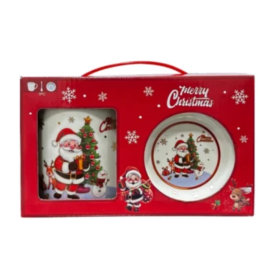 Բաժակ թեյի Merry Christmas գդալով